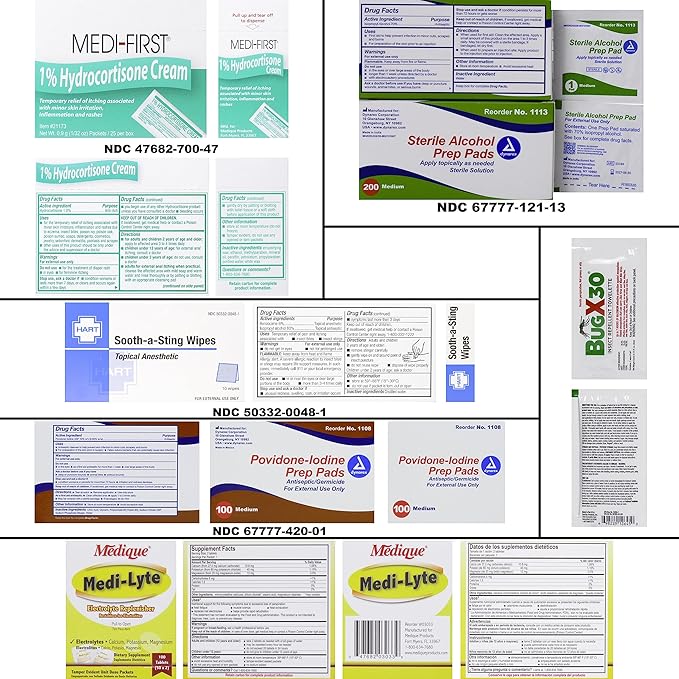 Waterproof First Aid Kit 93 Piece by MFASCO Flambeau Case