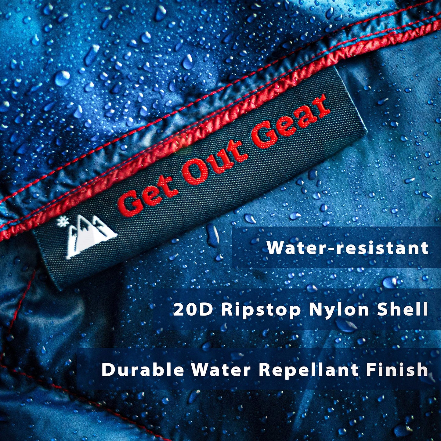Get Out Gear Down Camping Blanket - Outdoor Lightweight Packable 650 Fill Power Down Blanket