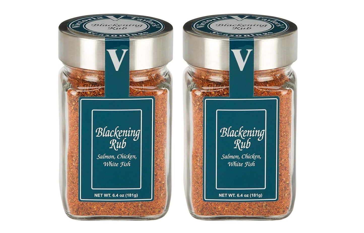 Blackening Seasoning Rub – Smoky Cajun Spice Blend with Garlic, Cumin & Chipotle for Fish, Chicken & Steak (6.4 oz, Pack of 2)