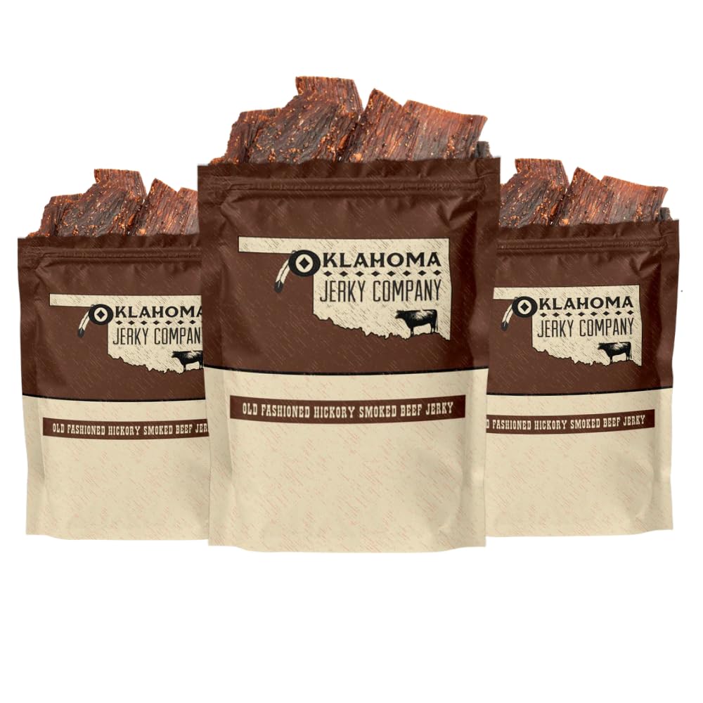 Old Fashioned Jalapeno Beef Jerky - No Frills Tough and Old Style Dry Beef Jerky - All Natural, Gluten Free, No Added Preservatives and No Added MSG, Healthy Protein Snacks, 2 oz (Pack of 3)