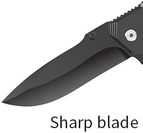 Tactical Folding Knife, 4.3 Inch, EDC Outdoor Camping, Security Lock, Pocket Clip (1)