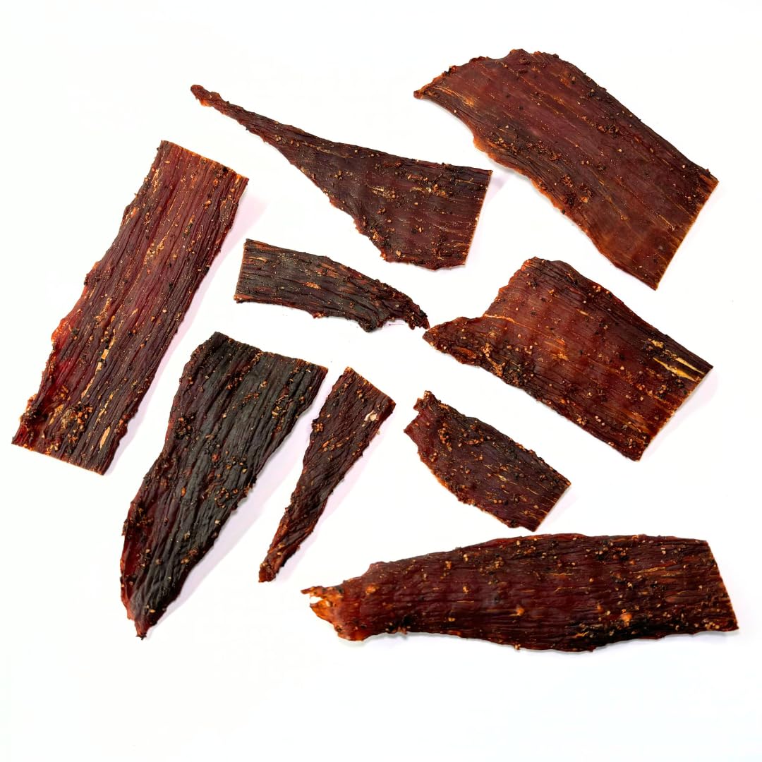 Old Fashioned Jalapeno Beef Jerky - No Frills Tough and Old Style Dry Beef Jerky - All Natural, Gluten Free, No Added Preservatives and No Added MSG, Healthy Protein Snacks, 2 oz (Pack of 3)
