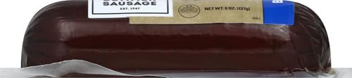 Old Wisconsin Premium Summer Sausage, 100% Natural Meat, Charcuterie, Ready to Eat, High Protein, Low Carb, Keto, Gluten Free, Beef Flavor, 8 Ounce (Pack of 4)