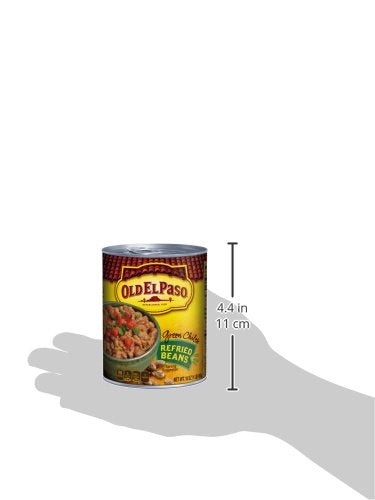 Old El Paso Green Chiles Refried Beans, 16 oz. (Pack of 12)