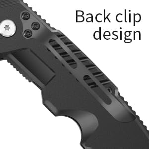 Tactical Folding Knife, 4.3 Inch, EDC Outdoor Camping, Security Lock, Pocket Clip (1)