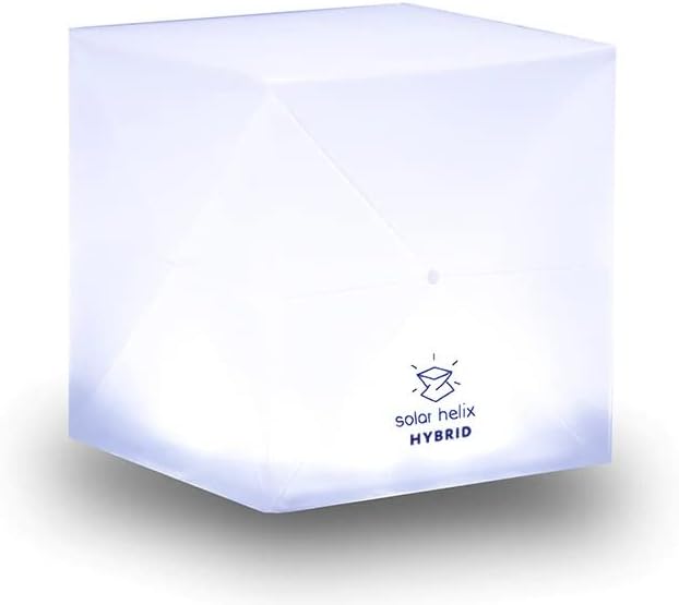 SOLIGHT-DESIGN Solar Lantern Helix Hybrid - Emergency Rechargeable LED Lantern - Waterproof, Compact, Portable - Great for Camping, Outdoor, Backpacking