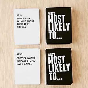 DSS Games Who's Most Likely to... Kinda Clean Family Edition [A Party Game] | Game Night, Big Groups, Halloween