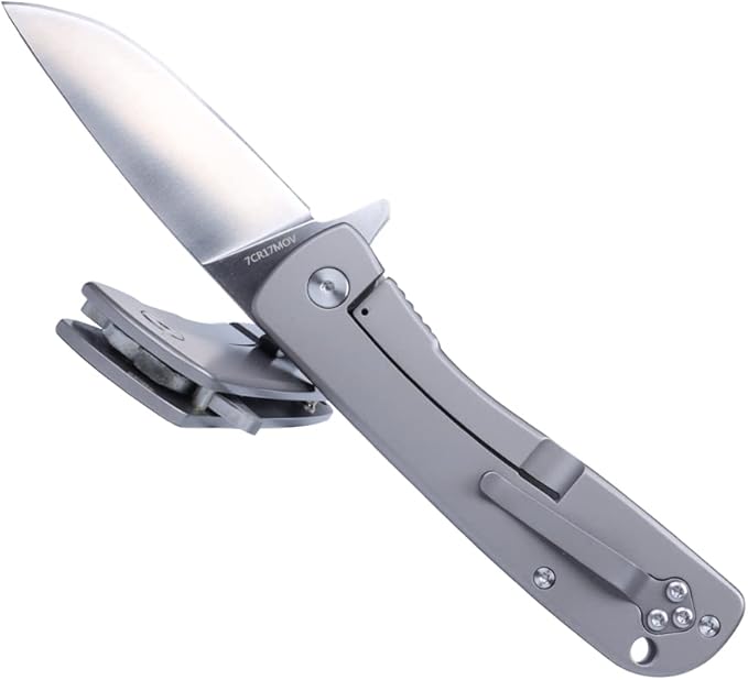 Masalong kni245 Pocket Liner Lock Flipper Knife for Men Women, Sharp Camping Hiking Hunting Survival Outdoor Knife EDC