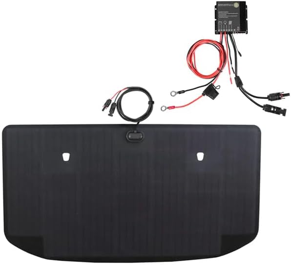 Lensun 105W 12V Hood Flexible Solar Panel Custom Fit for Toyota FJ Cruiser (2006-2022) - Off Grid Solar Power for Offroading/Overlanding/Camping