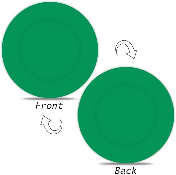 500 Custom Poker Chips Plastic Tokens,40mm/1.57in Diameter,Imprint Full-Color with Your Logo,Text or Images for Drink Bar,Wedding,Event,Company Advertise
