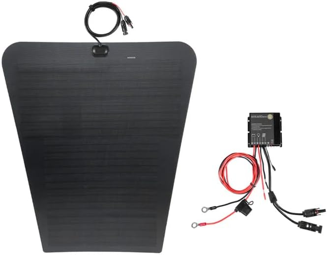 Lensun 90W 12V Hood Flexible Solar Panel for Toyota Tacoma 3rd Gen (2016-2023) - Off Grid Solar Power for Offroading/Overlanding/Camping
