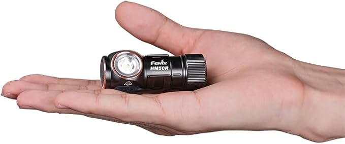 Fenix HM50R V2 700 Lumen Rechargeable White/red LED Multipurpose Headlamp with EdisonBright Accessory case Bundle