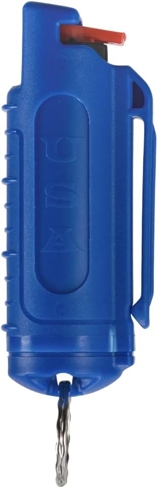 Police Magnum Keychain Pepper Spray Self Defense Belt Clip Holder - 1 Pack Tactical Maximum