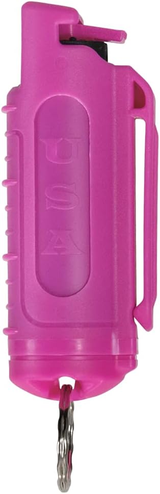 Police Magnum Keychain Pepper Spray Self Defense Belt Clip Holder - 1 Pack Tactical Maximum