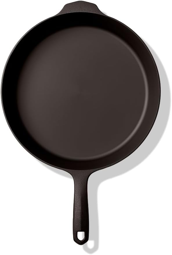 Field Company 11.63 Inch (Large) Cast Iron Skillet – No.10, Perfect for 4-6 Servings, Lightweight & Smooth, Preseasoned with Organic Oil – Made in USA, Vintage Design