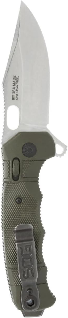 SOG SEAL XR - OD GREEN - STRAIGHT EDGE STONEWASH