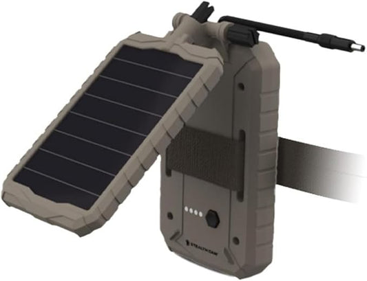 Stealth Cam Durable Sol-Pak Solar Battery Pack, 12V Solar Power Panel, Rechargeable Battery & 10ft