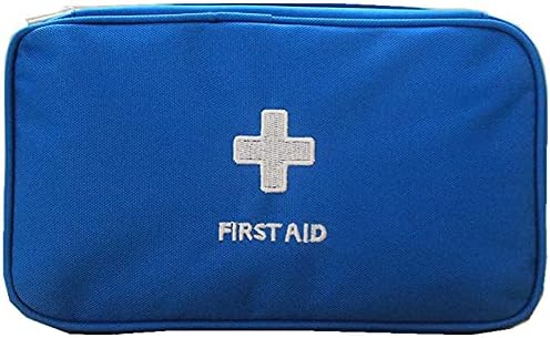 First Aid Bag - First Aid Kit Bag Empty for Home Outdoor Travel Camping Hiking, Mini Empty Medical Storage Bag Portable Pouch (Blue)