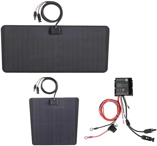 Lensun 50W 12V Hood Flexible Solar Panel for Toyota Tacoma 3rd Gen (2016-2023) TRD Sport/Pro - Off Grid Solar Power for Offroading/Overlanding/Camping