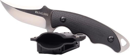 MASALONG Kni230 Fixed Blade Knife Hrc60 With Kydex Sheath for Outdoor Camping EDC Hunting Full Tang Design