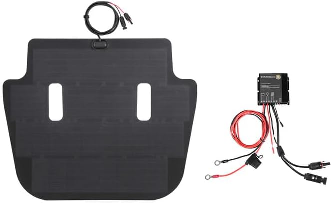 Lensun 90W 12V Hood Flexible Solar Panel for Jeep Wrangler JL (2018-Present) Except Rubicon - Off Grid Solar Power for Offroading/Overlanding/Camping