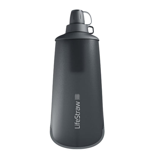 LifeStraw Sports Water Bottles - 650 ml, Collapsible, Gray - product view 1