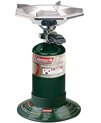 Coleman BottleTop Propane Stove with Adjustable Burner, Portable Camping/Backpacking Cooker with