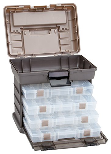 Plano Guide Series StowAway 4-By Rack System Tackle Box, Holds 4 3700 Utility Tackle Boxes