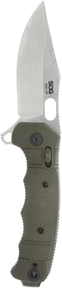 SOG SEAL XR - OD GREEN - STRAIGHT EDGE STONEWASH