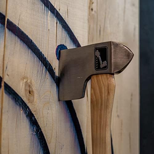 King of Diamonds Throwing Axe: World Axe Throwing League Premium Competition Throwing Axe, WATL Throwing Hatchet with Round Hickory Wooden Handle (Square Handle)