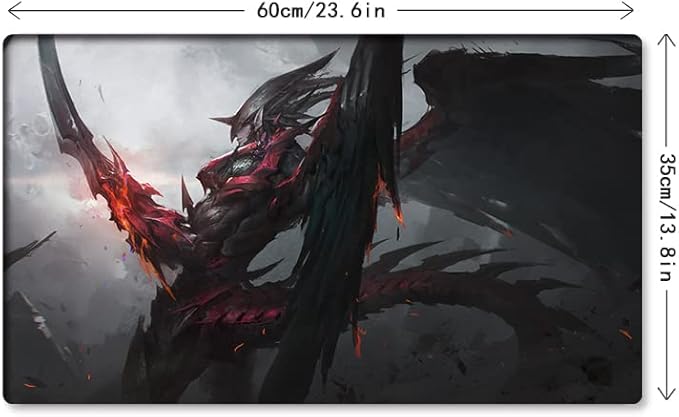 New Mlikemat Playmat Destiny Hero Destroy Phoenix Enforcer TCG CCG Trading Card Game Mat No Zones + Free Bag (ZD039-427-K-No Zones)