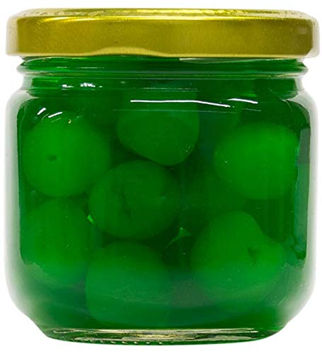Polar Maraschino Cherries 7 ounce (12 Pack) (Green without stem)