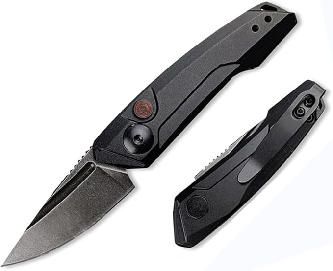 Mini Pocket Folding Knife 1.81 Inch Drop Point Blade Aluminum Handle Box Opener,Camping EDC Tool