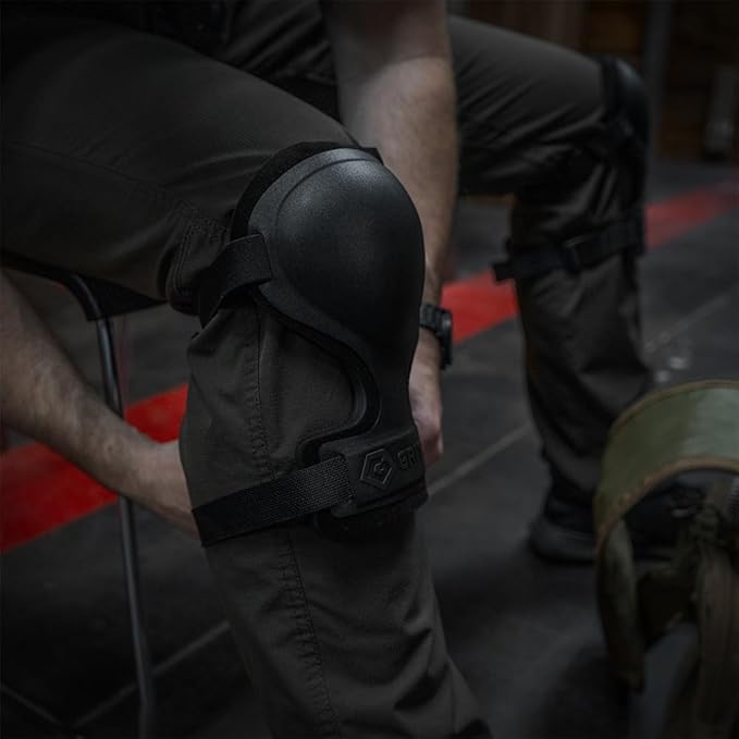 GRITR Tactical Knee Pads for Work, Hunting, Construction, Gardening, Paintball w/Foam Padding, Hard Shell & Adjustable Straps - Heavy Duty Professional Knee Protectors for Men & Women