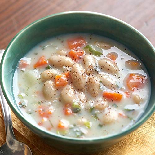 1000 SPRINGS MILL - Organic Great Northern Beans - Used for Salads, Soups, Stews, Casseroles, Chili, and Snacks - Bulk Dry White Beans - Resealable Bag - Vegan Friendly - 16oz (Pack of 1)
