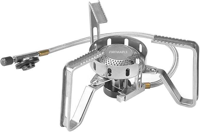 Fire-Maple FMS-125 PRO Gas Stove ??Compact High-Powered Backpacking Stove with Wind-Resistant Flame, Stable Detachable Design, Electric Ignition ??Lightweight & Durable for Camping & Hiking