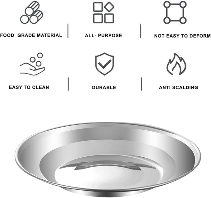 Camping Mess Kit Camping Dishes Set Stainless Steel Tableware Mess Kit Includes Plate Bowl Cup Spoon Fork Knife in Mesh Bags for Camping Backpacking & Hiking for 2 Person