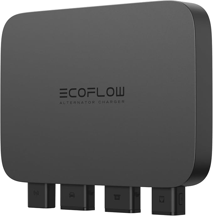 EF ECOFLOW 800W Alternator Charger, 3-in-1 Fast DC-DC Charger for Portable Power Stations, Car Battery Charger & Jump Starter 8× Faster Than Cigarette Chargers, Charges 1kWh in 1.3 hr