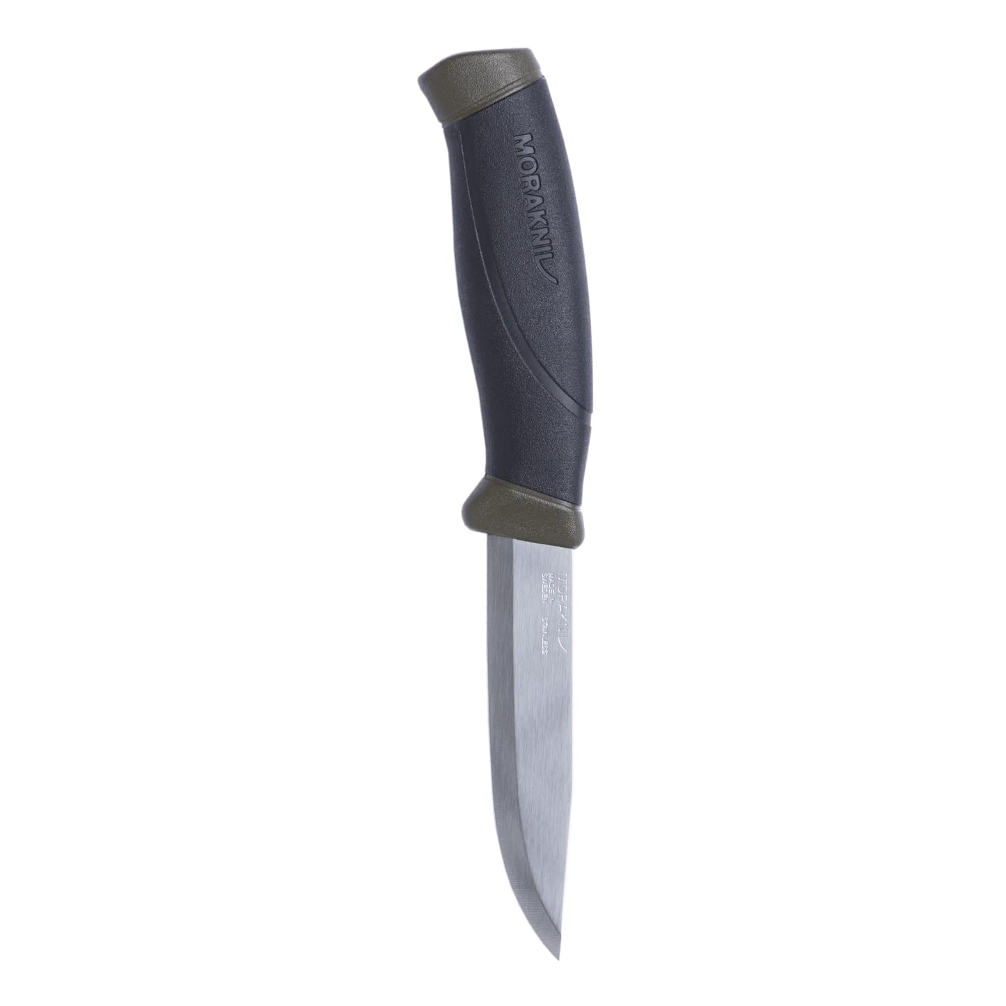 Morakniv Companion Fixed Blade Outdoor Knife with Stainless Steel Blade, 4.1-Inch, Military Green