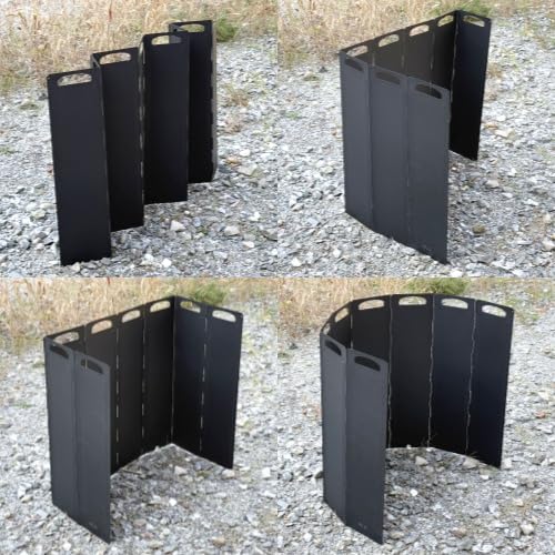 OLG Camp Stove Windscreen 23.6 inch Camping Shield (Tinplate) Wind Screen for Stoves