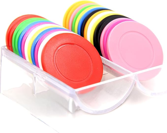 100-1000 Custom Plastic Bar Tokens Poker Chips, Personalized Your Logo or Text, Both Sided Full Color Printing
