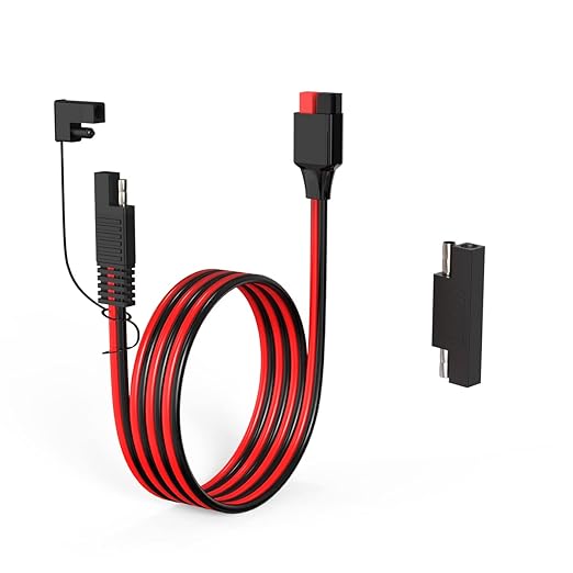 12AWG SAE to Anderson Adapter,Solar Connector to SAE Extension Cable,Compatible with Solar Generator Portable Power Station(6FT)