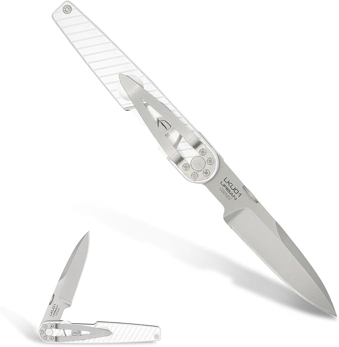 Extrema Ratio - LKU01 (Sideral), Folding Knife, Böhler N690 Steel Blade 58 HRC, Sandblast Finish, Smooth Aluminum Handle, Ergonomic Design, Durable Folding Knife, Italian Craftsmanship