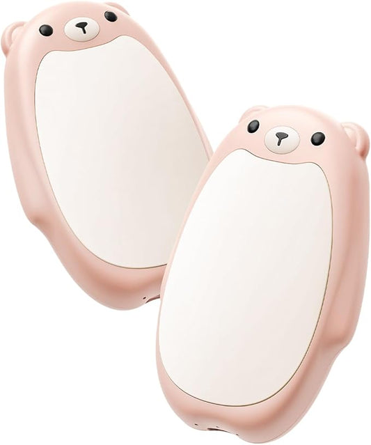 SWEETFULL Hand Warmers Rechargeable ??Cute Bear, 2 Pack Magnetic Hot Hands, Reusable Electric Pocket Heater, Great Gift for Daughter, Kids, Wife, or Bestie, Portable for Outdoor & Camping