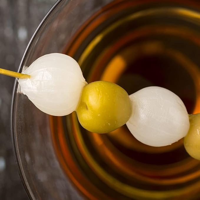 Sanniti Spanish Cocktail Onions Silver Skin, 32 oz (Pack of 2)