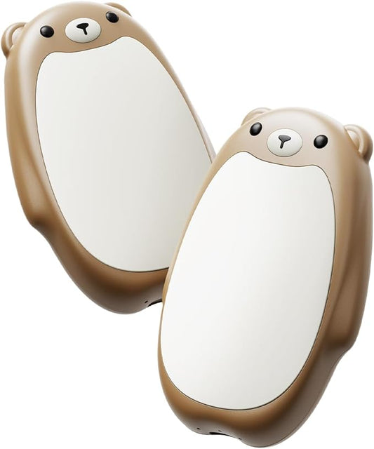 SWEETFULL Hand Warmers Rechargeable ??Cute Bear, 2 Pack Magnetic Hot Hands, Reusable Electric Pocket Heater, Great Gift for Daughter, Kids, Wife, or Bestie, Portable for Outdoor & Camping