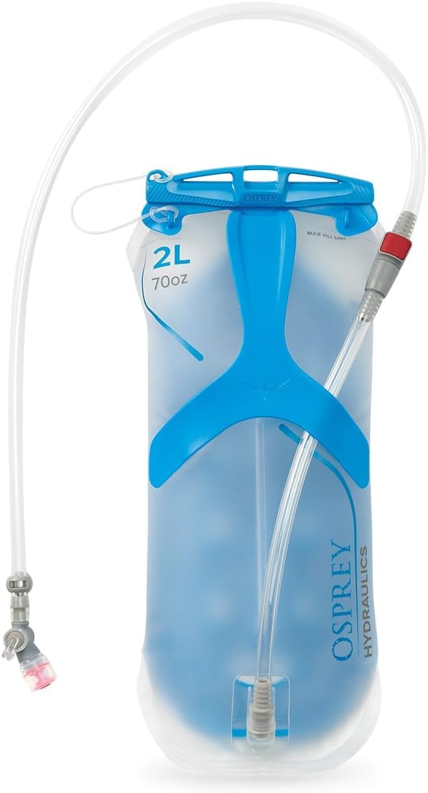 Osprey Hydraulics 2L Backpack Water Reservoir with Bite Valve - BPA-Free, Leakproof Hydration