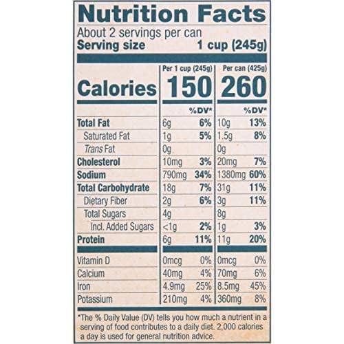 Snow's Manhattan Clam Chowder, 15 oz Can - 11g Protein per Serving - Ready-to-Serve Authentic Manhattan Style Recipe