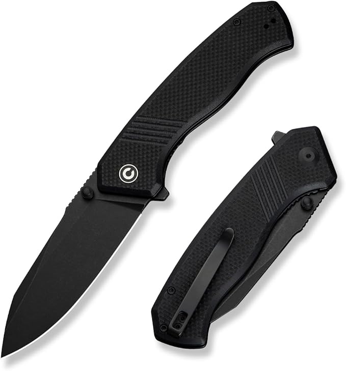 CIVIVI Placoid Pocket Knife for EDC, Folding Knife with 3.67" 14C28N Blade G-10 Handle For Men Women Gift C23079-1