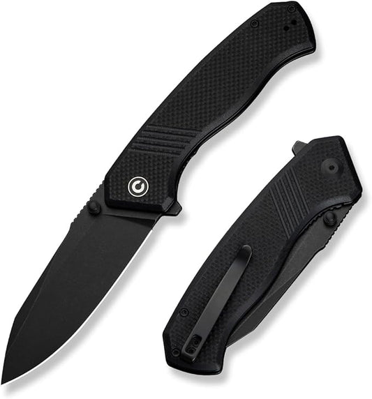 CIVIVI Placoid Pocket Knife for EDC, Folding Knife with 3.67" 14C28N Blade G-10 Handle For Men Women Gift C23079-1